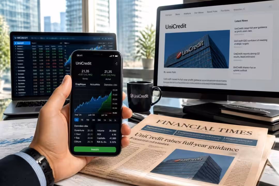 suivez le cours de l'action unicredit en temps réel et consultez les dernières actualités financières pour rester informé des évolutions du marché.